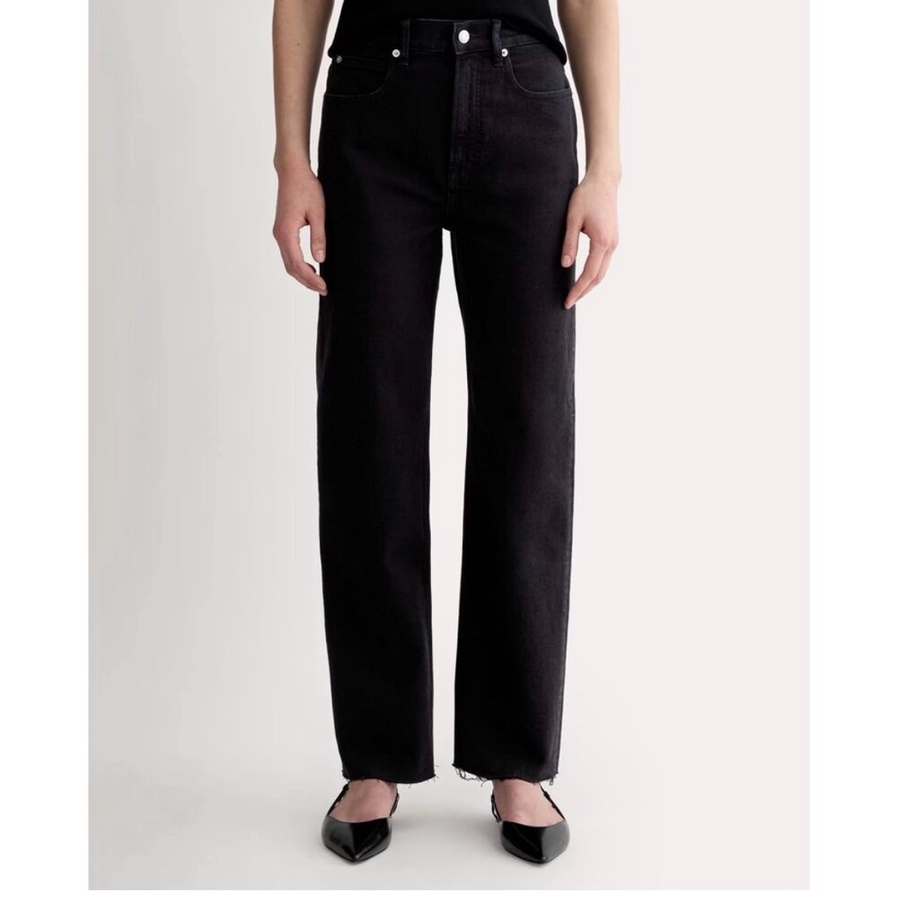 Everlane The Way High Coal Organic Cotton Denim Jeans New Women Size 27